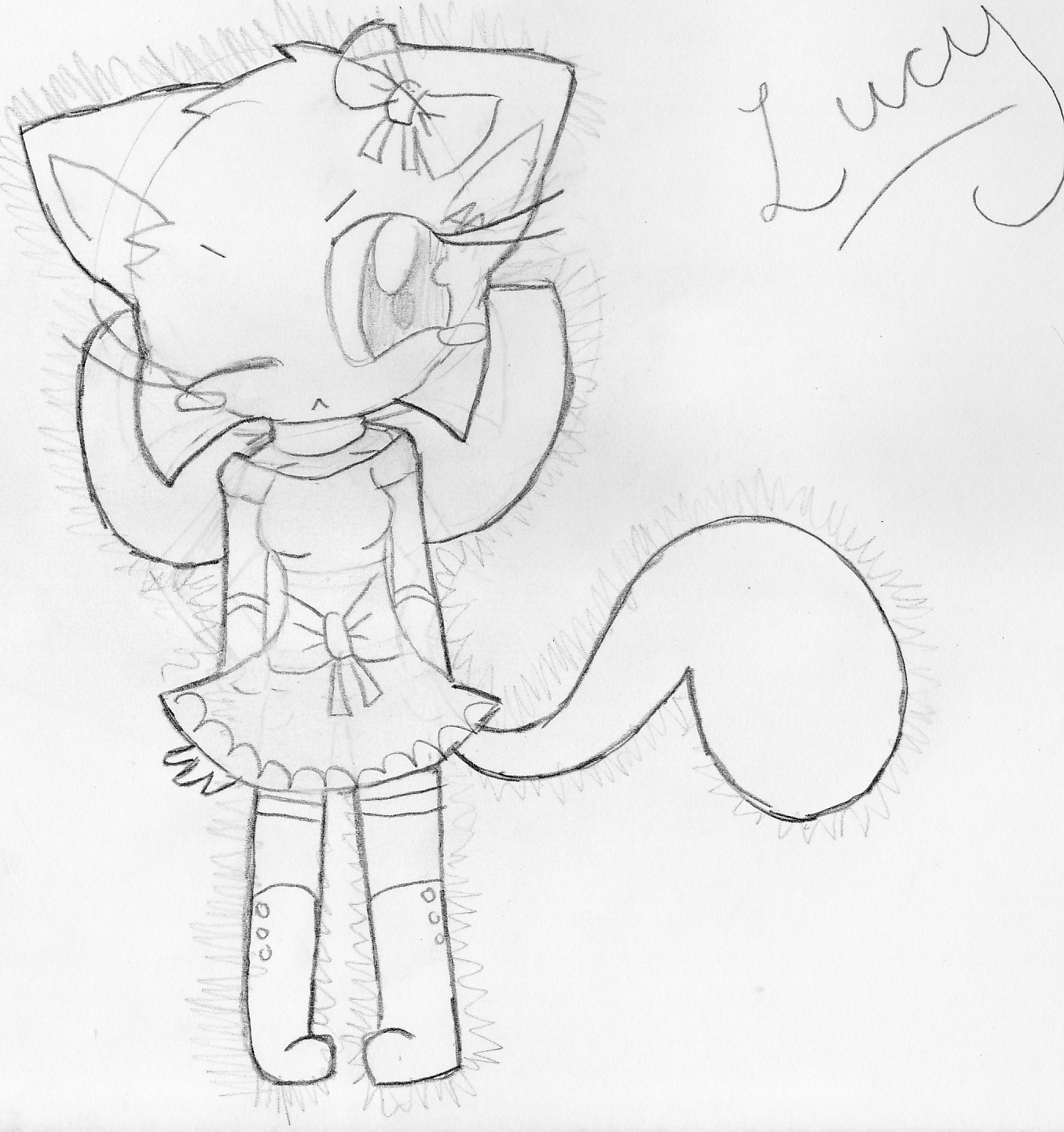 Candybooru image #5820, tagged with Carathehedgehog_(Artist) Lucy sketch
